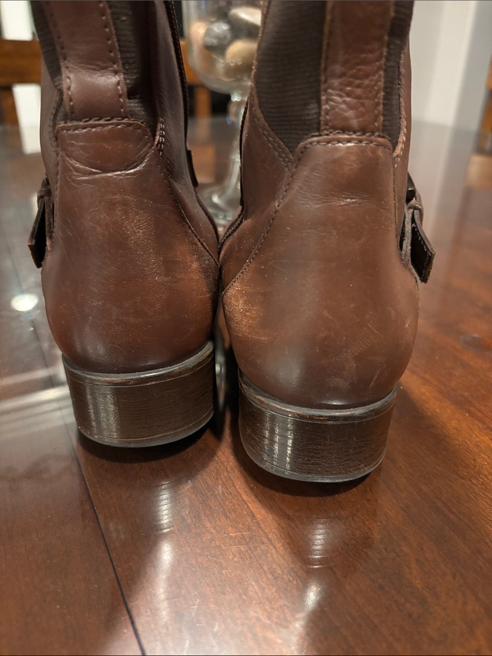 Clarks Women's Knee high Brown Leather Boots - Picture 5 of 14